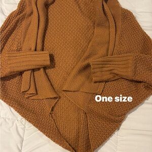 Cozy Open-Front Women’s Sweater Cardigan - Brown